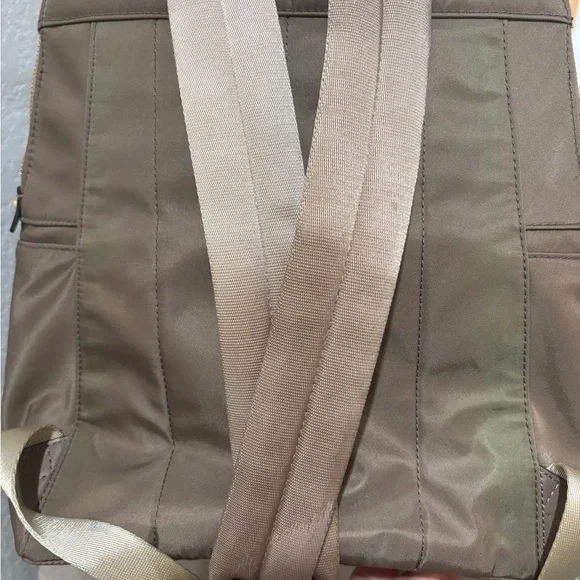 Michael Kors Taupe Nylon Backpack with Gold Hardware - Picture 6 of 6